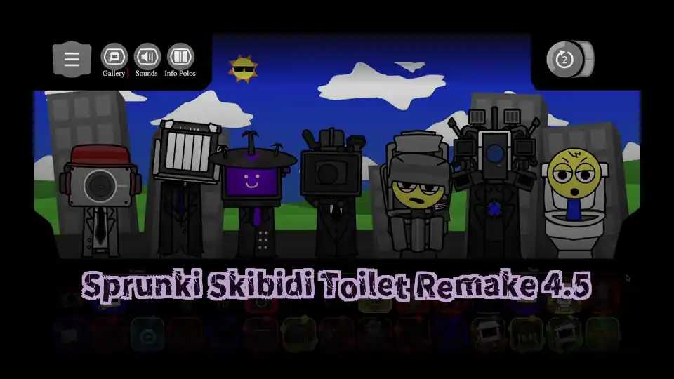 Sprunki Skibidi Toilet Remake 4.5