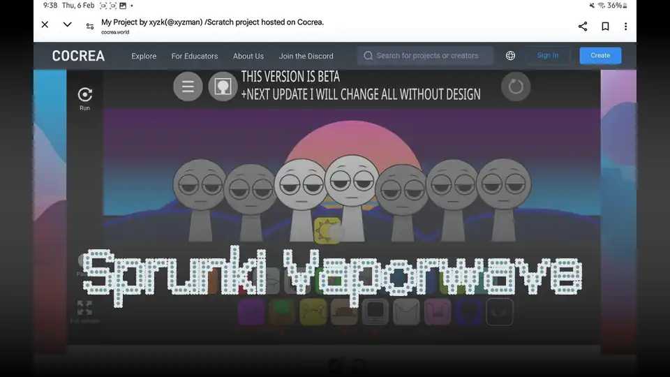 Sprunki Vaporwave