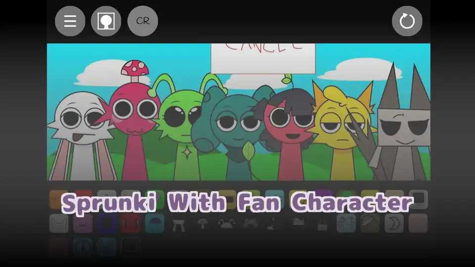 Sprunki With Fan Character